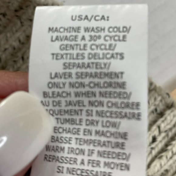 Chaps Mens Cream and Brown Tweed Knit Sweater with 1/4 Zipper Size XL/T Academia - Picture 6 of 12